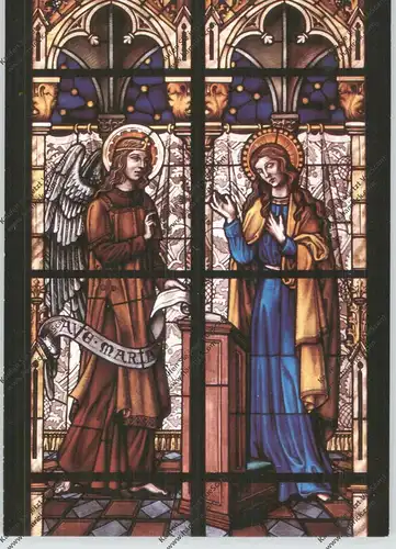 4475 SÖGEL, St. Jakobus, Chorraumfenster "Verkündigung an Maria"