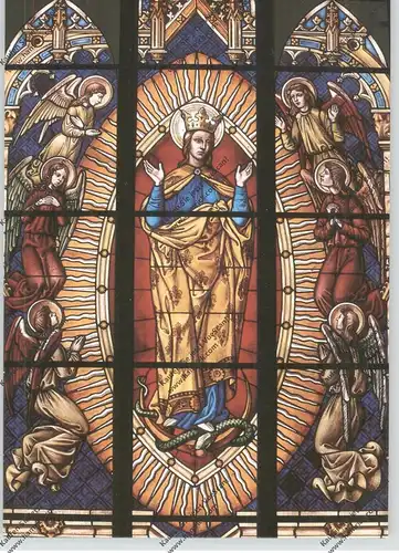 4475 SÖGEL, St. Jakobus, Chorraumfenster "Hl. Maria Himmelskönigin"