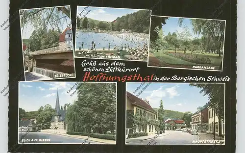 5064 HOFFNUNGSTHAL, Freibad, Hauptstrasse, Sülzbrücke...