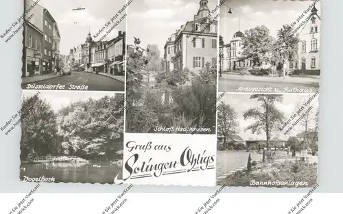 5650 SOLINGEN - OHLIGS, Düsseldorfer Strasse, Amtsgericht, Bahnhofsanlagen...1957