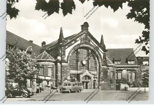 4500 OSNABRÜCK, Bahnhof, 50er Jahre, Omnibus, VW-Käfer