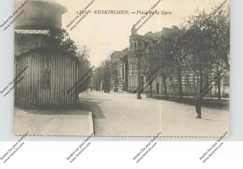 5350 EUSKIRCHEN, Bahnhofsplatz, Strassenpartie, Wasserturm, 1925