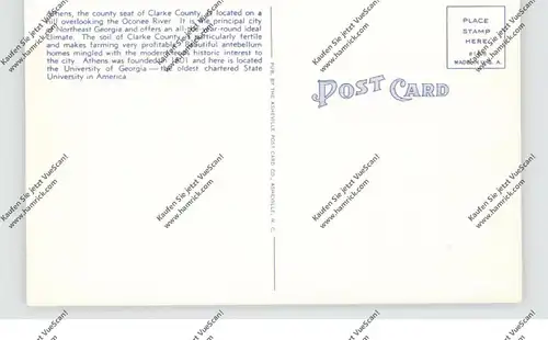 USA - GEORGIA - ATHENS, Aerial View at Night