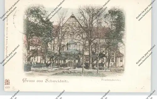 NIEDER - SCHLESIEN - SCHWEIDNITZ / SWIDNICA, Friedenskirche 1899, handcoloriert