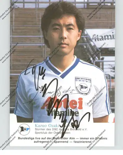 FUSSBALL - ARMINIA BIELEFELD - KAZUO OZAKI, Autogramm