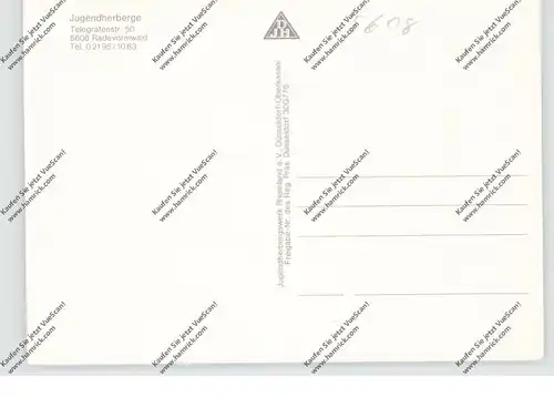 5608 RADEVORMWALD, Jugendherberge, Luftaufnahme