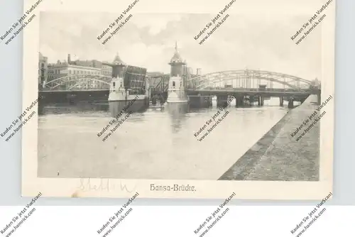 POMMERN - STETTIN, Hansa-Brücke, rücks. keine AK-Einteilung