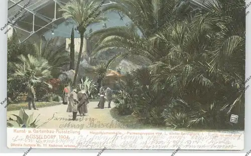 4000 DÜSSELDORF, EREIGNIS, Kunst- und Gartenbau-Ausstellung 1904, Hauptblumenhalle