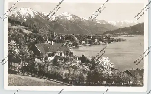 8180 TEGERNSEE, Ansicht mit Wallberg, Setzberg und Blauberg, 1938