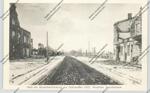 OSTPREUSSEN - PROSTKEN / PROSTKI, 1915, Hauptstrasse