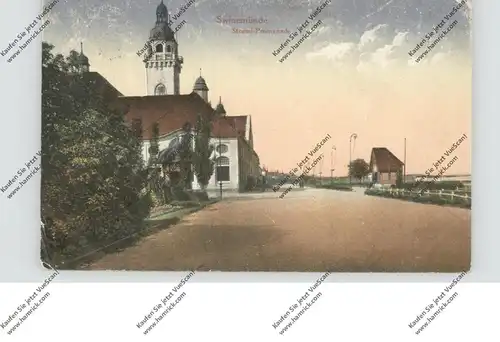 POMMERN - SWINEMÜNDE / SWINOUJSCIE, Strand-Promenade, Bahnpost Ducherow-Swinemünde-Wolgast