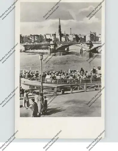 1000 BERLIN, Dampferanlegerstelle Jannowitzbrücke, Passagierschiff "KARL MARX", 1955