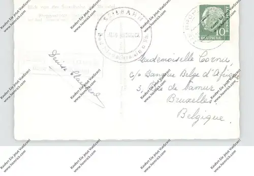 5484 BAD BREISIG, Sesselbahn zur Burg Rheineck, Landpoststempel "Rheineck über Brohl", 1955