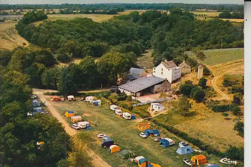 F 56190 NOYAL - MUZILLAC, Le moulin & le camping de Cadillac, vue airienne, CIM-Macon