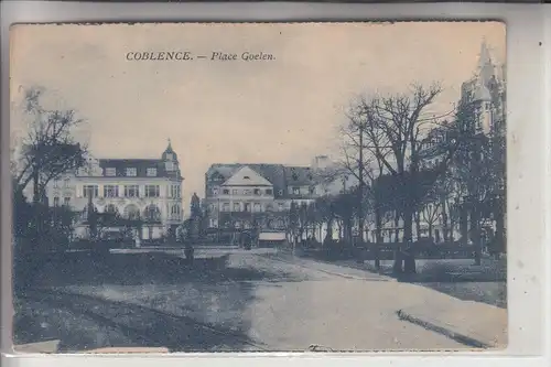 5400 KOBLENZ, Place Goelen, franz. Besetzung