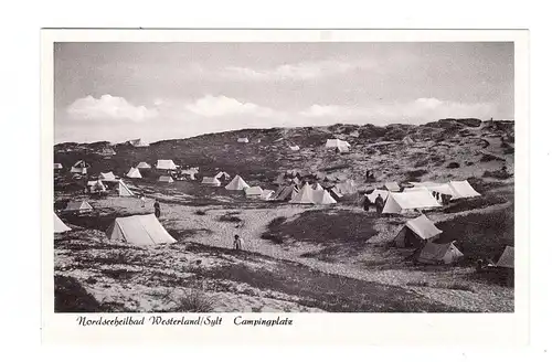 2280 SYLT - WESTERLAND, Campingplatz, 1959