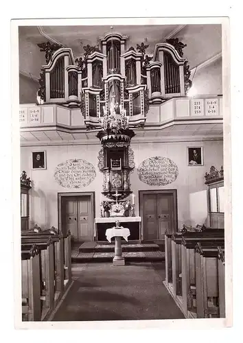 6128 BAD KÖNIG, Evangelische KIrche, Innenansicht, Orgel
