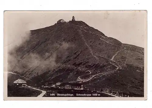 NIEDER-SCHLESIEN - SCHNEEKOPPE / SNEZKA, Schneekoppe, kl. Druckstellen