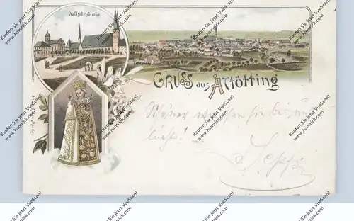 8262 ALÖTTING, Lithographie, 1899