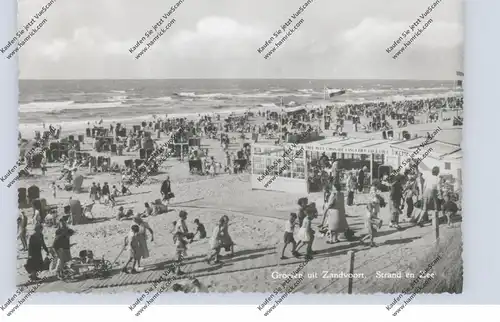 NOORD-HOLLAND - ZANDVOORT, Strand en Zee, 1955