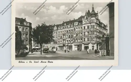 0-8700 LÖBAU, Karl-Marx-Platz, 1954