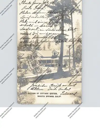 USA - CALIFORNIA - DUNSMUIR, Shasta Springs, Cottage, 1902