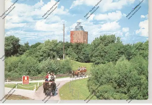 2000 HAMBURG - NEUWERK, Leuchtturm mit Wattwagen