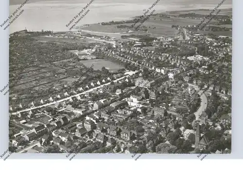 2212 BRUNSBÜTTELKOOG, Luftaufnahme, 1965, Fussballstadion