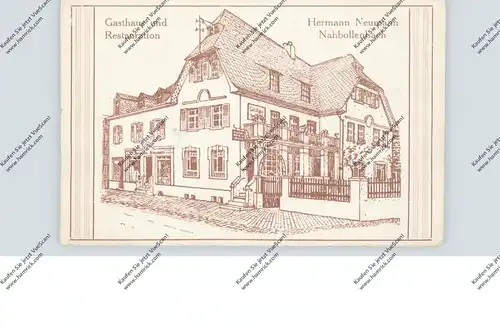 6580 IDAR - OBERSTEIN - NAHBOLLENBACH, Gasthaus und Restauration Hermann Neumann, 1918