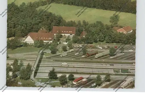 4830 GÜTERSLOH, Autobahn-Rasthaus, Luftaufnahme, 1968