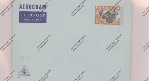 DANMARK - 1974, postal stationery Michel LF24 I, KZ36