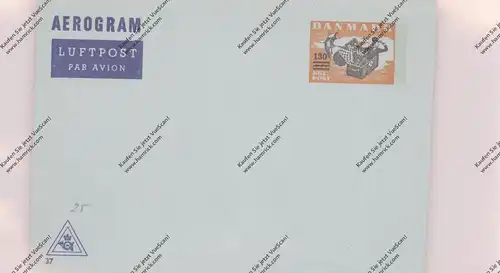 DANMARK - 1975, postal stationery Michel LF25, KZ37