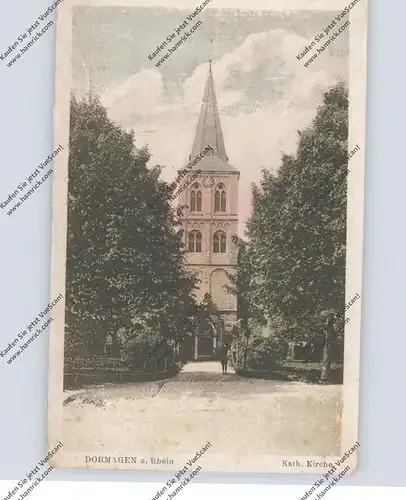 4047 DORMAGEN, Katholische Kirche, 1922, belgische Militärpost