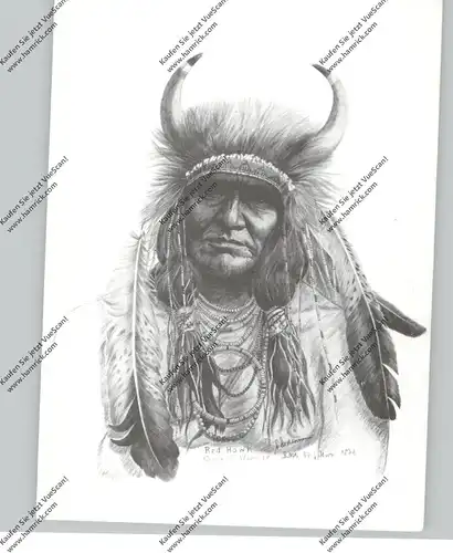 INDIANS / INDIANER - CHETAN-LUTE / Red Hawk, Oglala