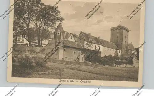 4047 DORMAGEN - ZONS, Ostseite, Rheinufer, 1922