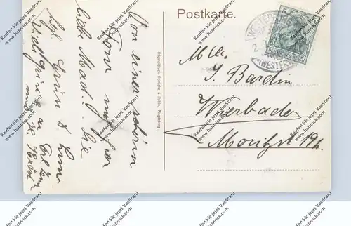 5438 WESTERBURG, Gesamtansicht mit Schloß vom Bahnhof, 1911
