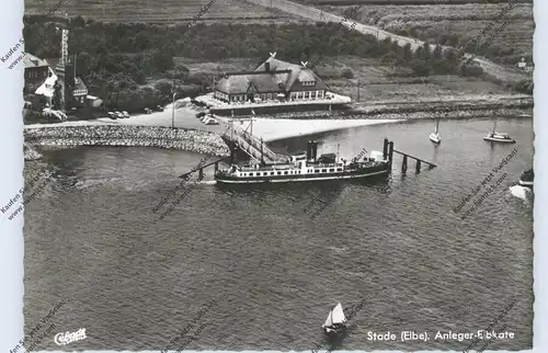 2160 STADE, Anleger Elbkate, Luftaufnahme 1960