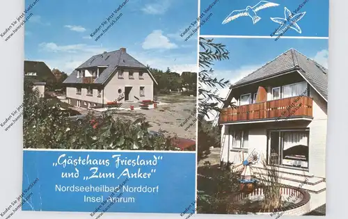 2278 NORDDORF / Amrum, Gästehaus FRIESLAND und ZUM ANKER, Druckstelle