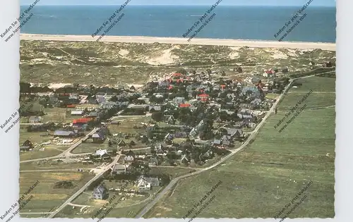 2278 NORDDORF / Amrum, Luftaufnahme, Ort und Kniepsand