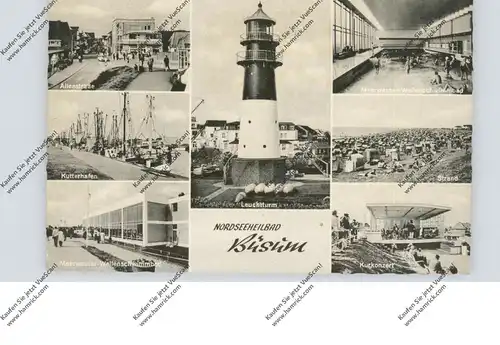 2242 BÜSUM, Leuchtturm, Alleestrasse, Kutterhafen...