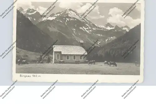8980 OBERSTDORF - BIRGSAU, Bergkirchlein, 1936, Werbestempel HJ-Zeltlager