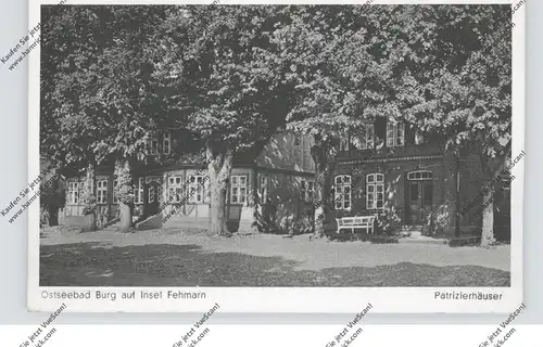 2448 BURG / Fehmarn, Patrizierhäuser, 1956