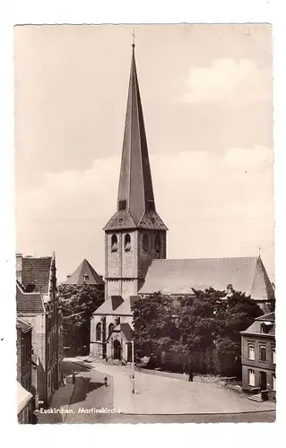5350 EUSKIRCHEN, Martinskirche, Strassenpartie, 1954