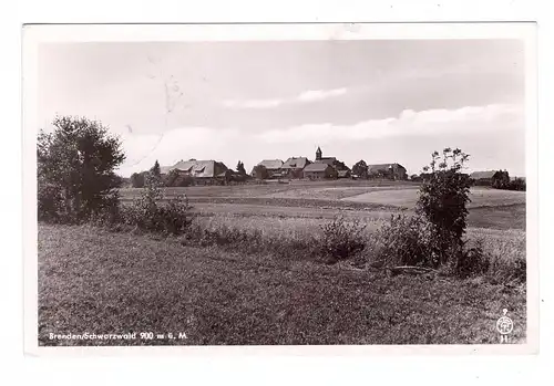 7801 OBERRIED - BRENDEN, Gesamtansicht, 1953, Landpost-Stempel