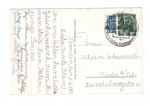 7801 OBERRIED - BRENDEN, Gesamtansicht, 1953, Landpost-Stempel