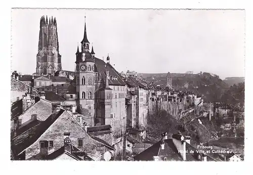 CH 1700 FREIBURG / FRIBOURG FR - Rathaus und Kathedrale