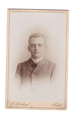 4770 SOEST, Hartphoto / CDV, E. Hartkopf, Männerporträt