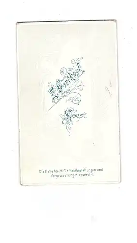 4770 SOEST, Hartphoto / CDV, E. Hartkopf, Männerporträt