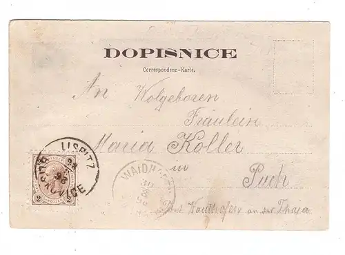 BÖHMEN & MÄHREN - JAISPITZ / JEVISOVICE ( ZNAIM), Schule, Kirche, Schloss....1898