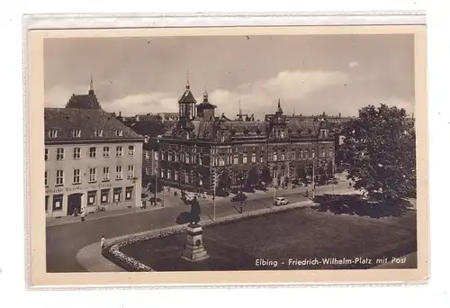 WESTPREUSSEN - ELBING / ELBLAG, Friedrich-Wilhelm-Platz, Post, Sparkasse
